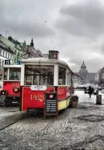 Tram Cafe on Wenceslas Square