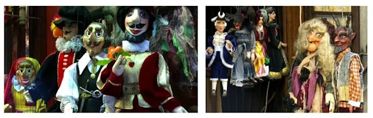 various czech marionnettes