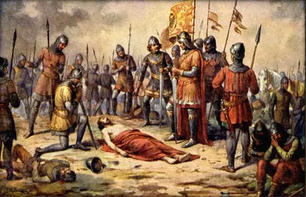 Premysayl Ottokar II. fallen in battle