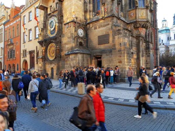 Astronomical Clock during a day