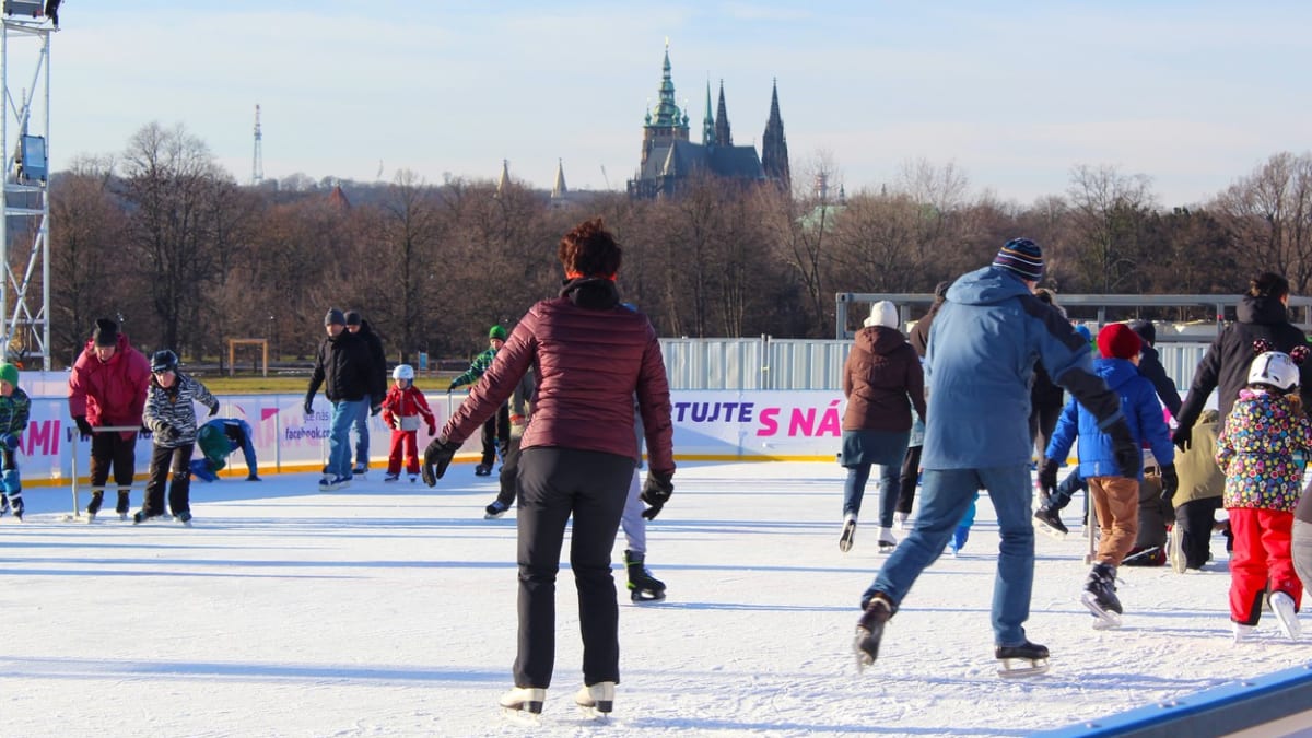 Ice Skating Rink at Letná in Prague