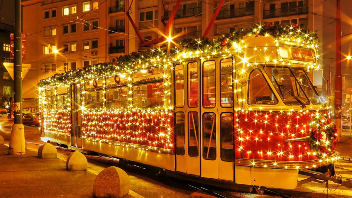 Christmas Tram in Prague