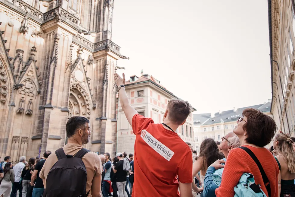 tourist, St. Vitus Cathedral, Prague