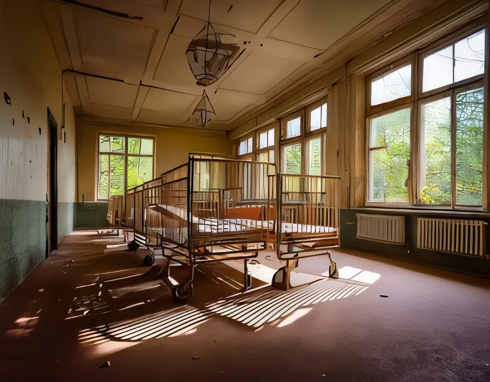 Haunted Cemetery of Bohnice Asylum in Prague: Whispers of Ghosts & Echoes of Legends psychiatric hospital room and beds